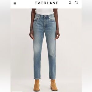 Everlane The '90s Women’s Cheeky Denim Jeans Ankle Crop  Size 26